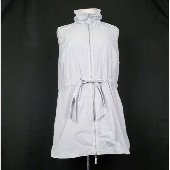 Chico's Jackets & Blazers - Chico's Zenergy Gray Zip Front Sleeveless Belted Vest 2 Misses L